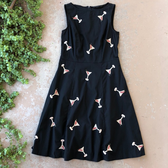 eshakti Dresses & Skirts - eShakti Martini Cocktail Fit & Flare Dress, Black